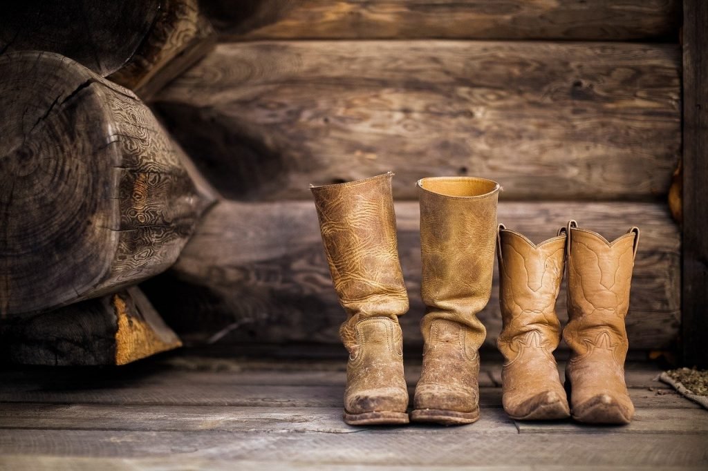 boots, footwear, rustic