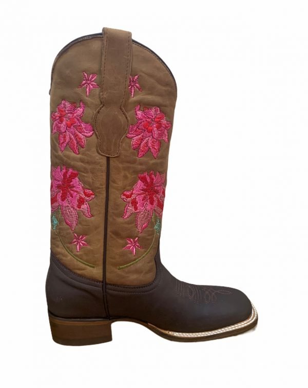 Botas Bordado Rosas - Imagen 4