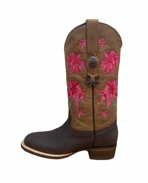 Botas Bordado Rosas - Imagen 2