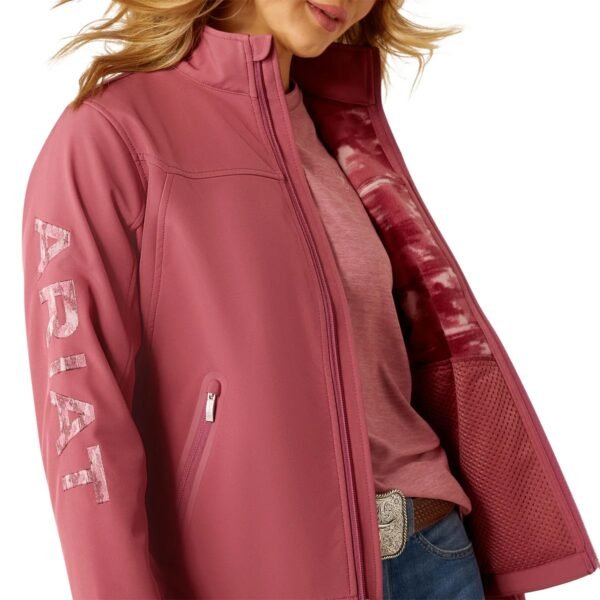 Chamarra Ariat New Team Softshell Rose - Imagen 2