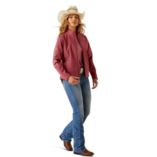 Chamarra Ariat New Team Softshell Rose - Imagen 4